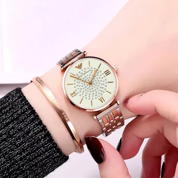 ساعت مچی عقربه ای زنانه مدل لوکس کد 2025