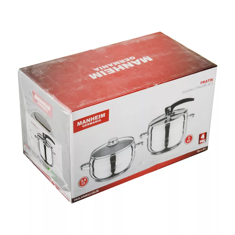 زودپز دوقلو مانهیم مدل PRCTIC گنجایش 7 و 3.5 لیتر