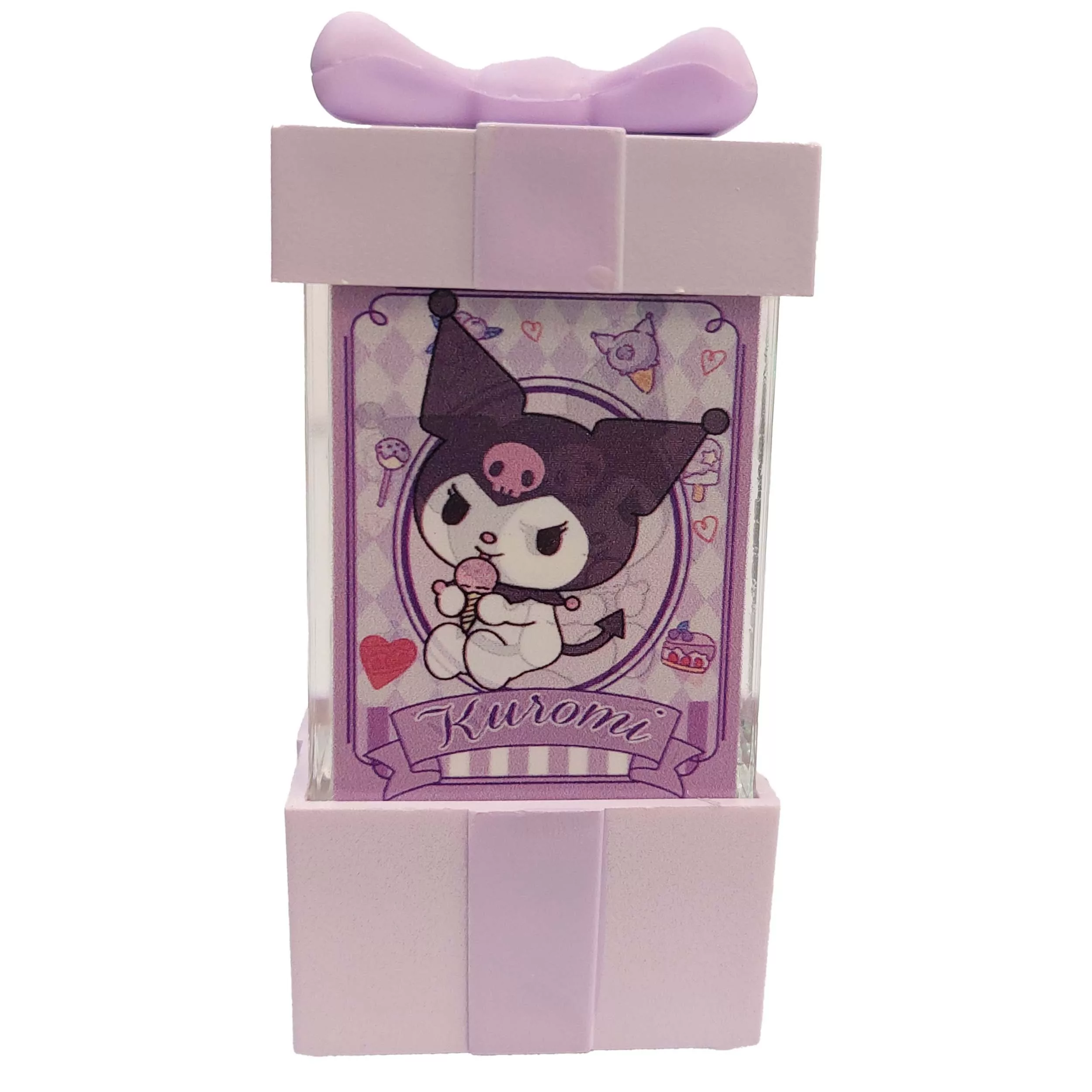 چراغ خواب کودک مدل آکواریومی اکلیلی کرومی طرح بستنی قیفی