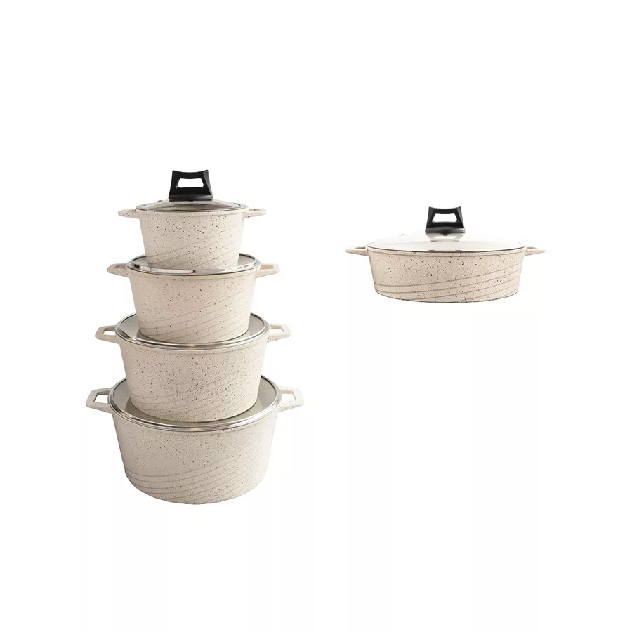 سرویس پخت و پز 10 پارچه هادسون مدل تمام گرانیت