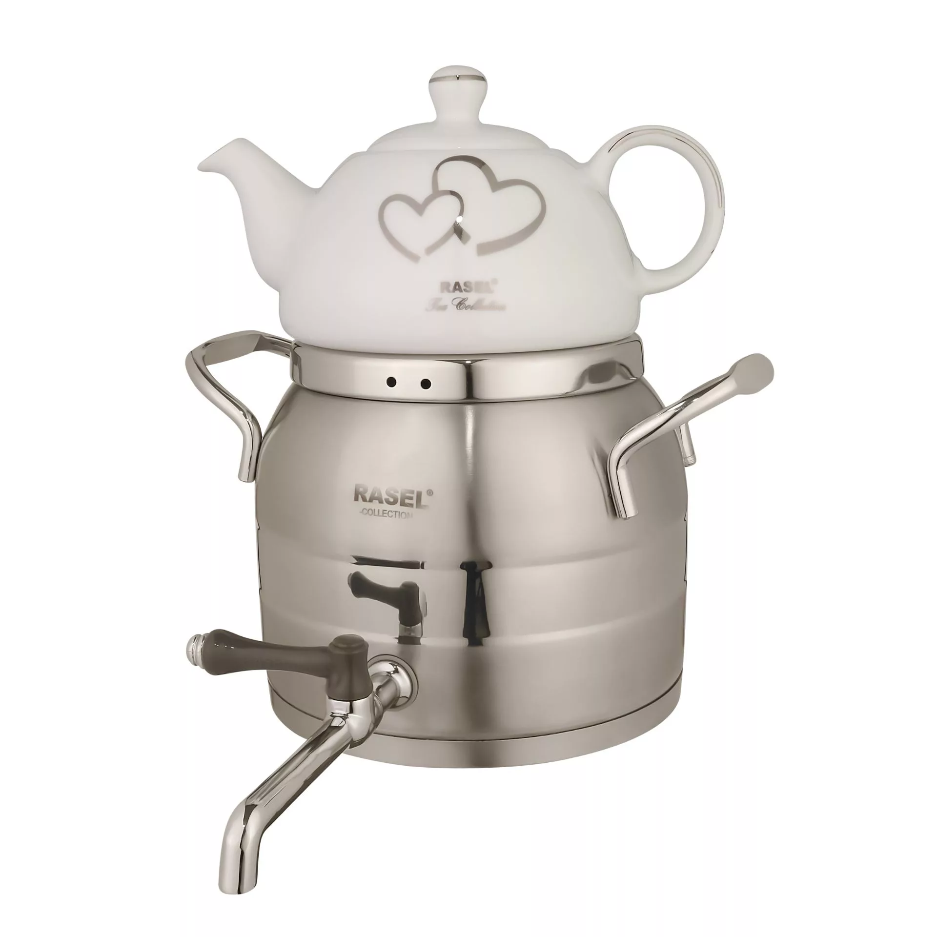 ست کتری و قوری راسل کد TR-117 گنجایش 3 لیتر گنجایش قوری 0.8 لیتر