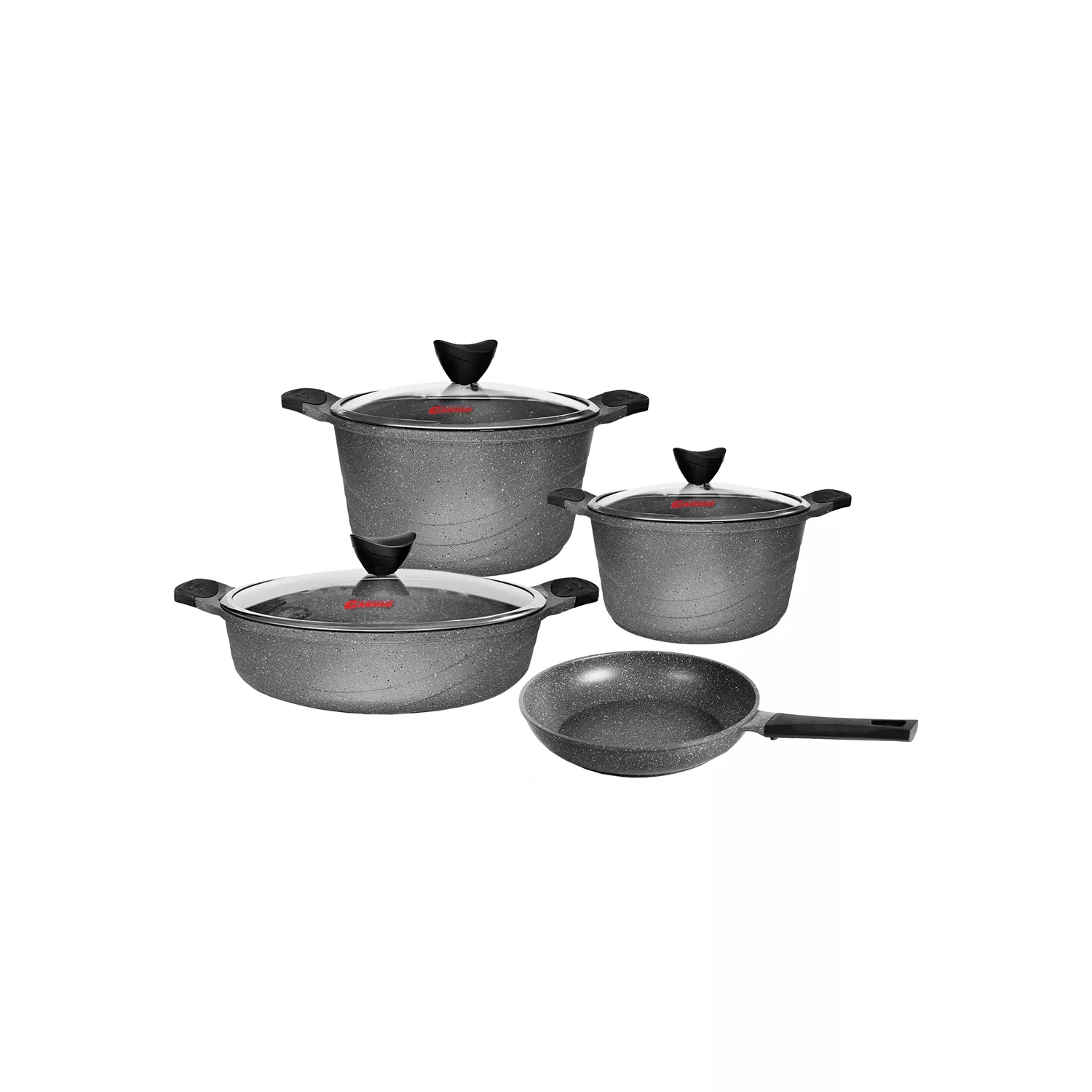 سرویس قابلمه و تابه گرانیتی 7 پارچه کاندید مدل نانسی