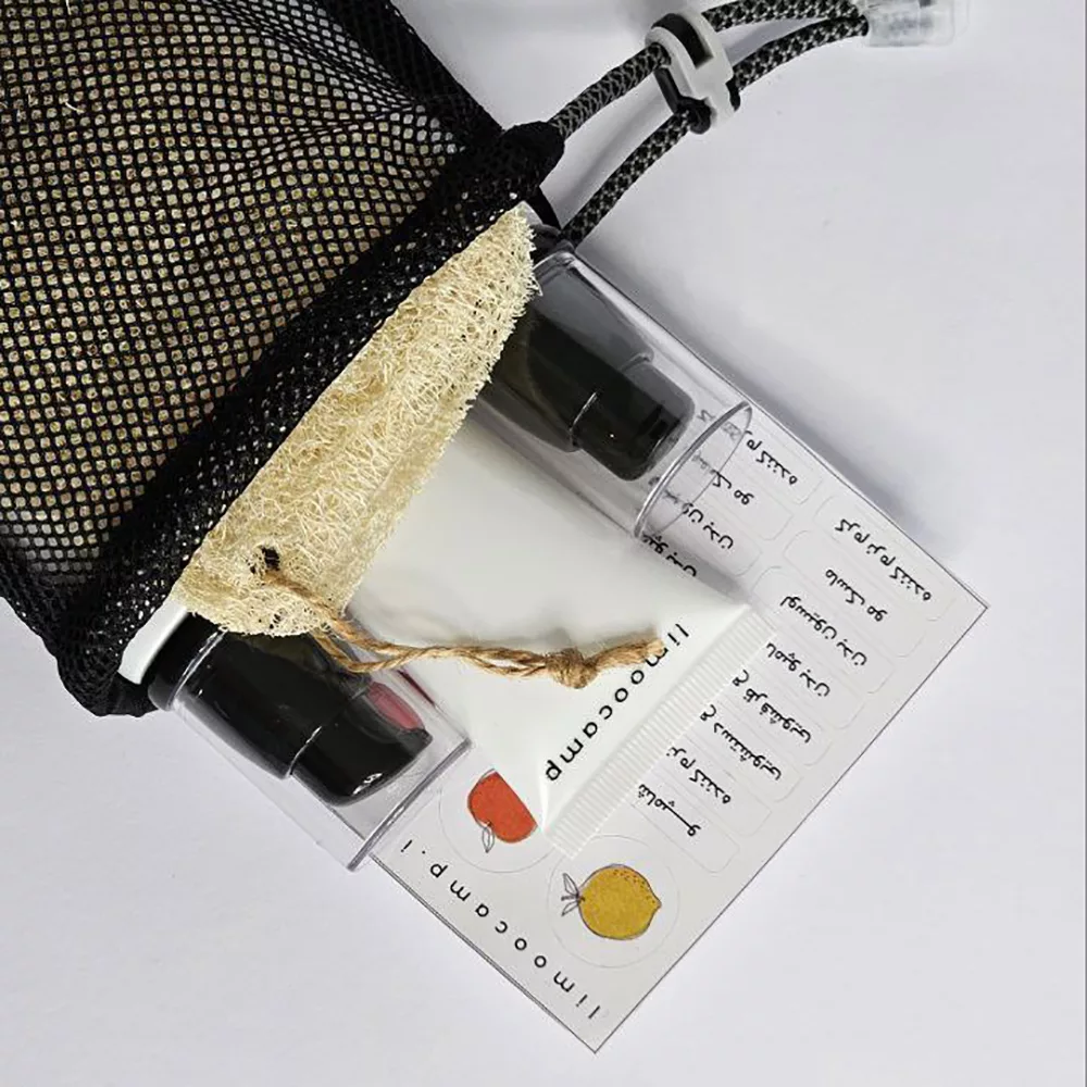 جا مایع سفری لیمو کمپ مدل پمپی بسته 3 عددی