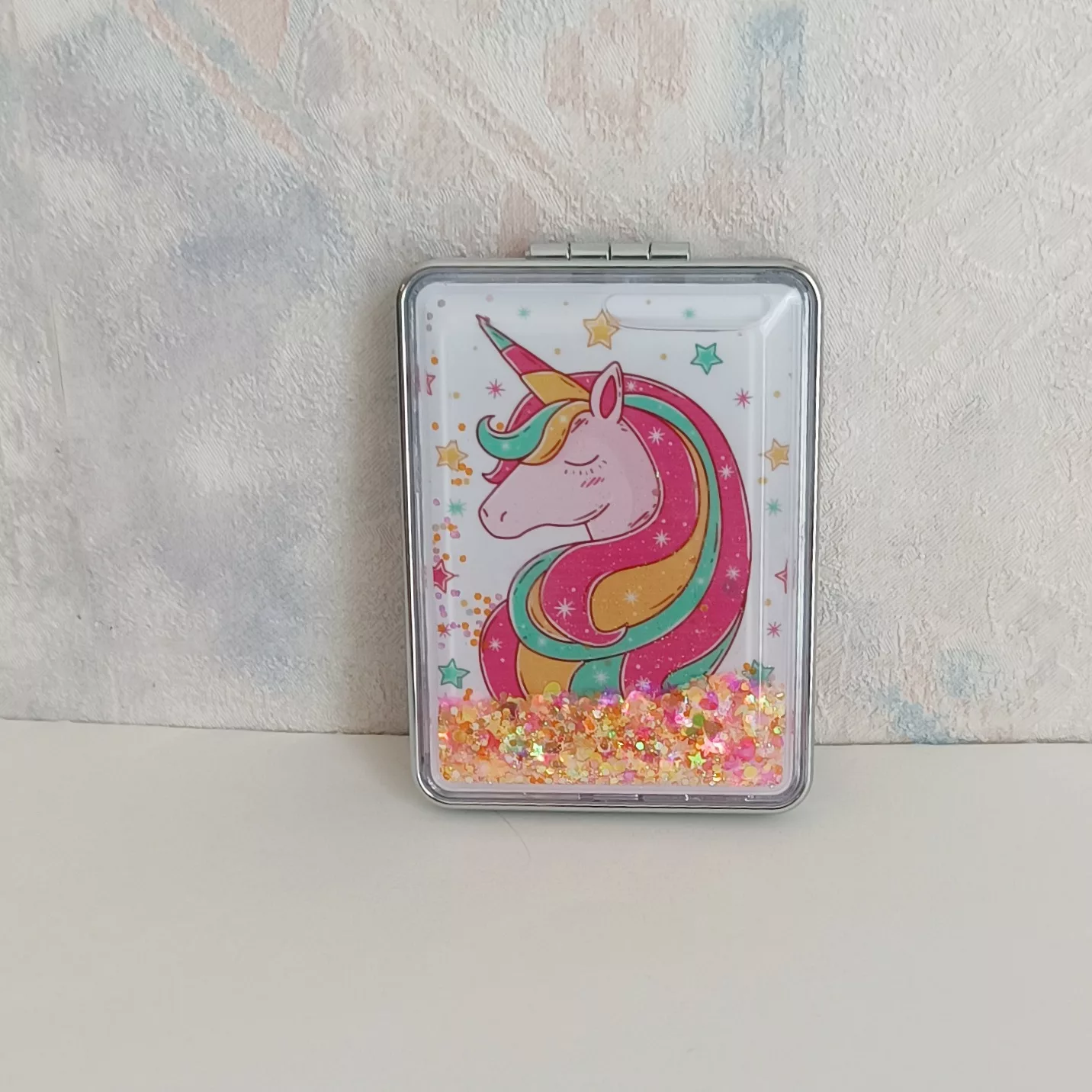 آینه جیبی مدل آکواریومی طرح یونیکورن