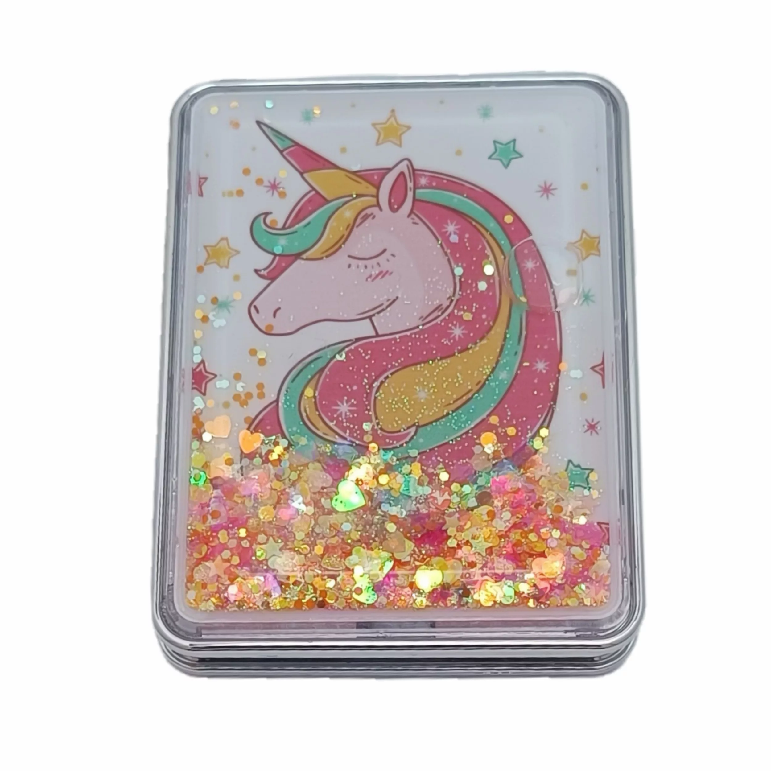 آینه جیبی مدل آکواریومی طرح یونیکورن