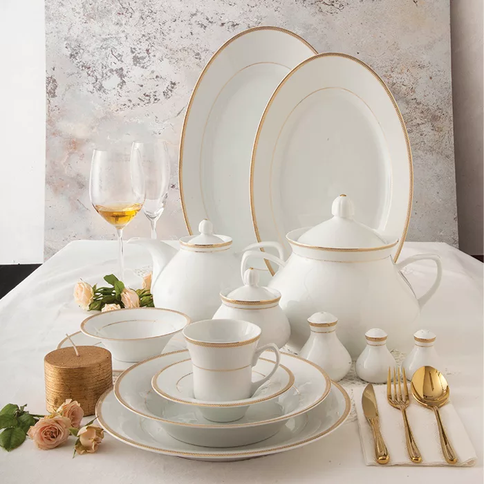 سرویس غذاخوری 108 پارچه چینی زرین ایران مدل سپینود درجه عالی