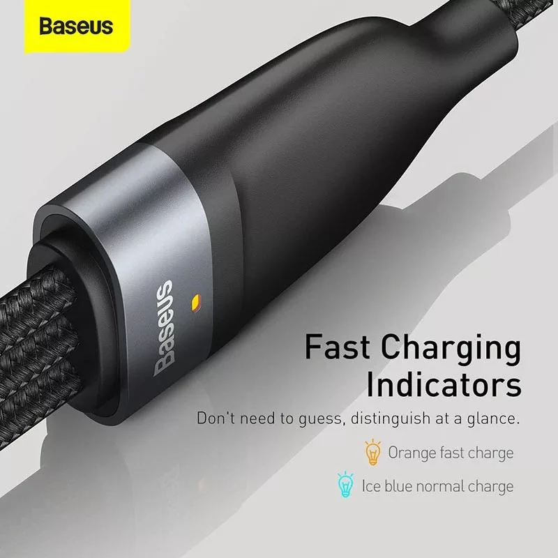 کابل تبدیل USB به لایتنینگ /USB-C/ microUSB باسئوس مدل Data Cable-66W طول 1.2 متر