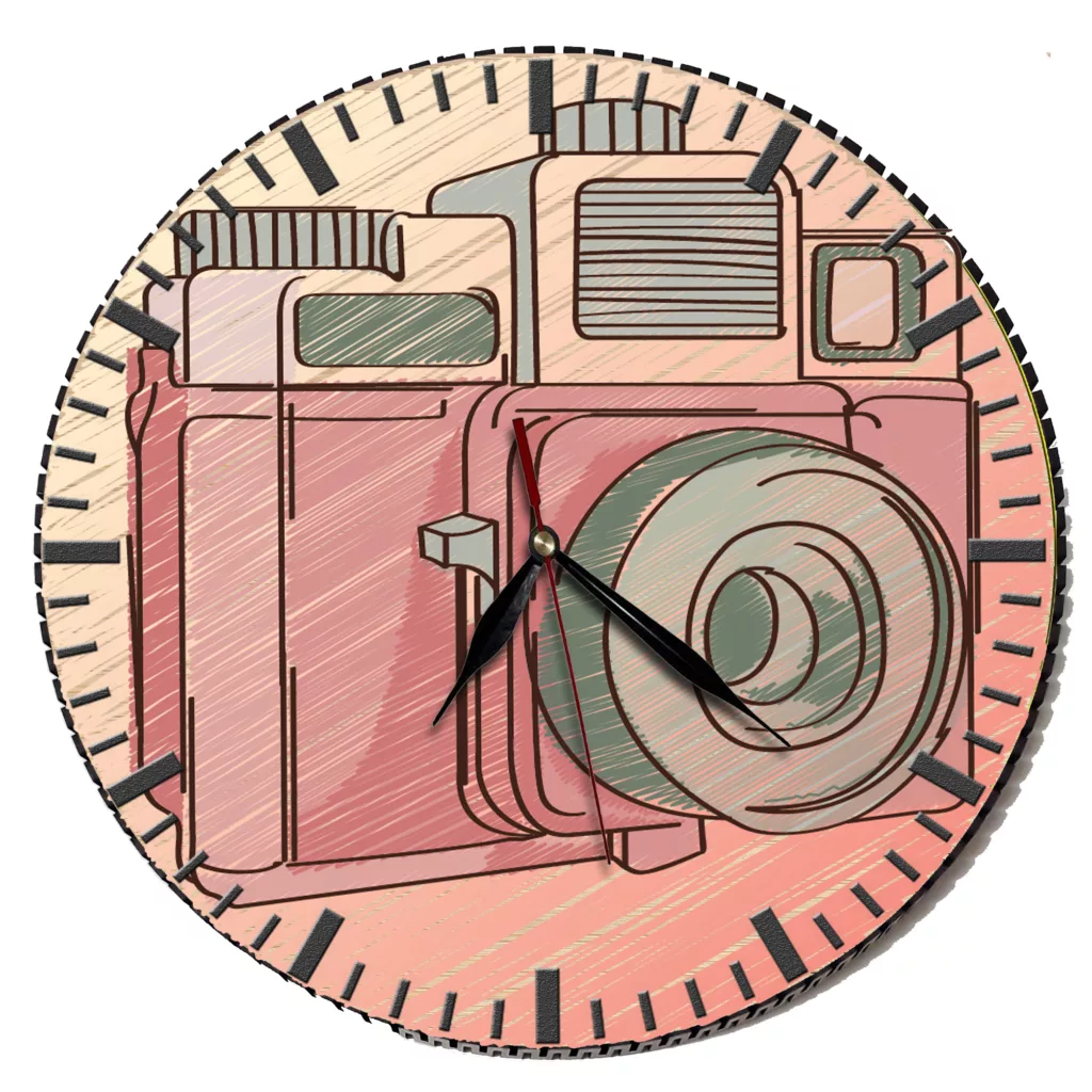 ساعت دیواری مدل دوربین