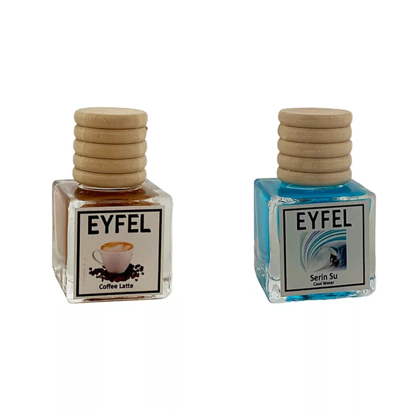 خوشبوکننده خودرو مدل کافه لته و کول واتر حجم 10 میلی لیتر مجموعه 2 عددی