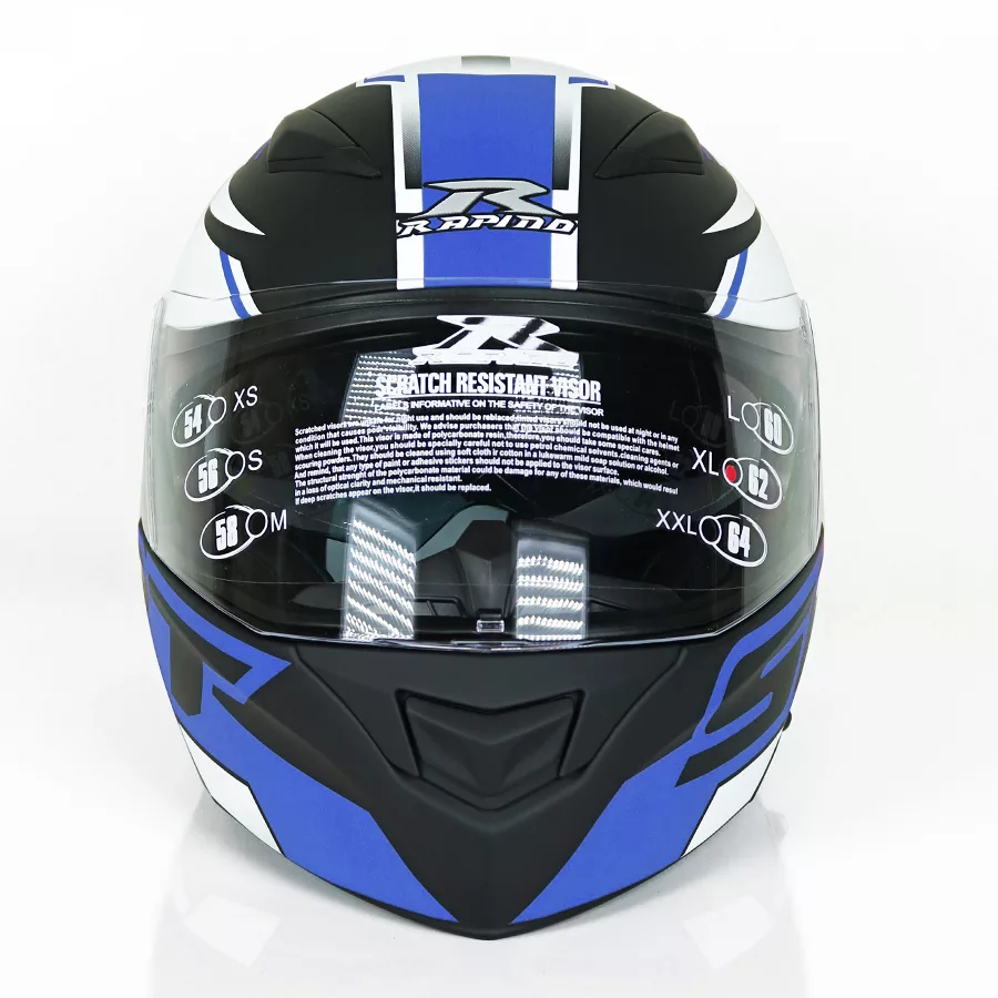 کلاه کاسکت فک متحرک راپیدو مدل 950 srt blu