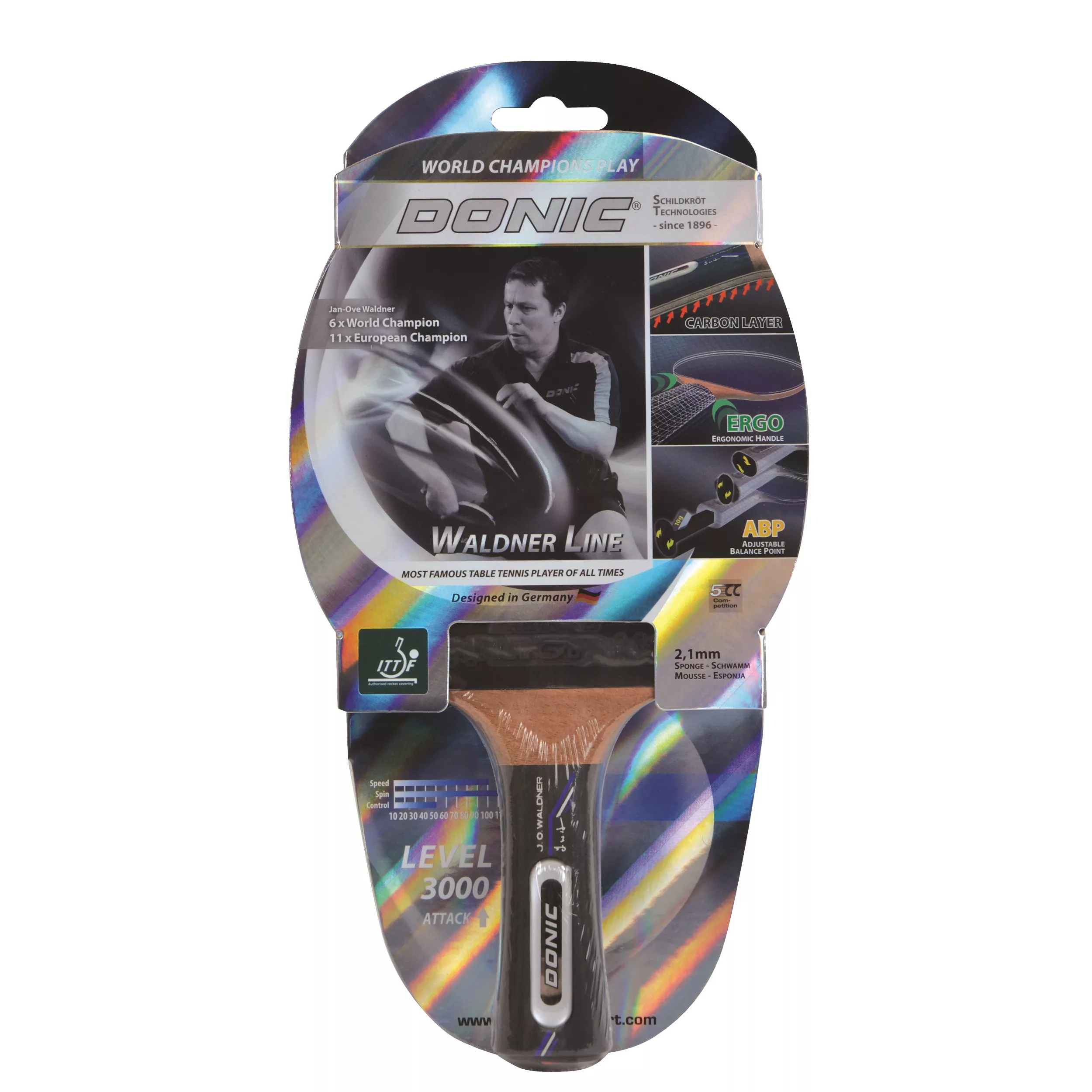 راکت پینگ پنگ دونیک شیلدکروت مدل Waldner 3000