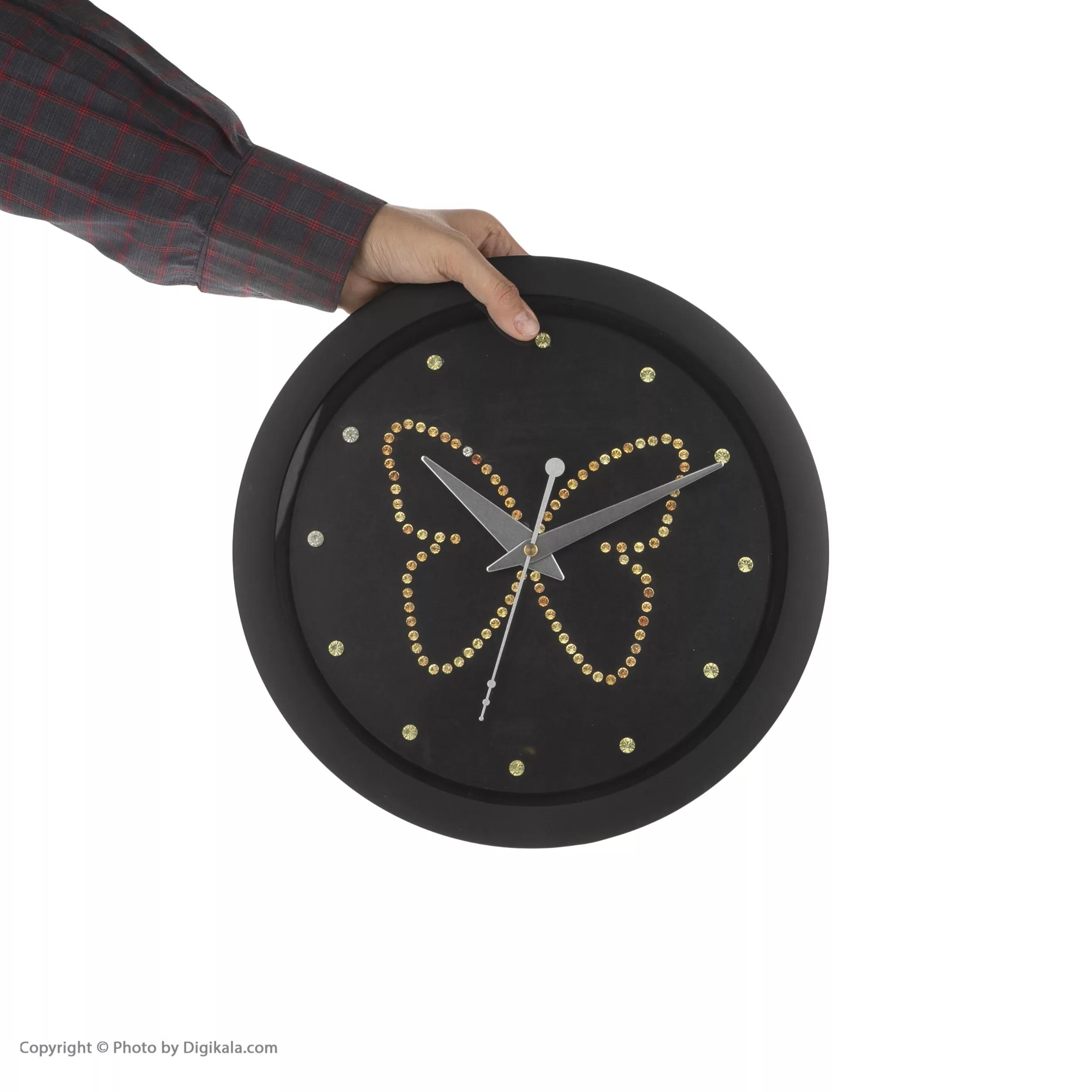 ساعت دیواری مدل پروانه کد 293