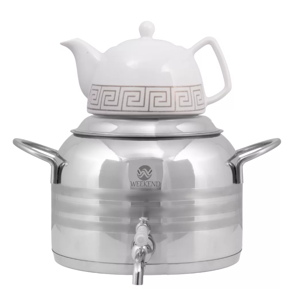 ست کتری و قوری ویکند مدل 4010S گنجایش کتری 6 لیتر گنجایش قوری 1 لیتر