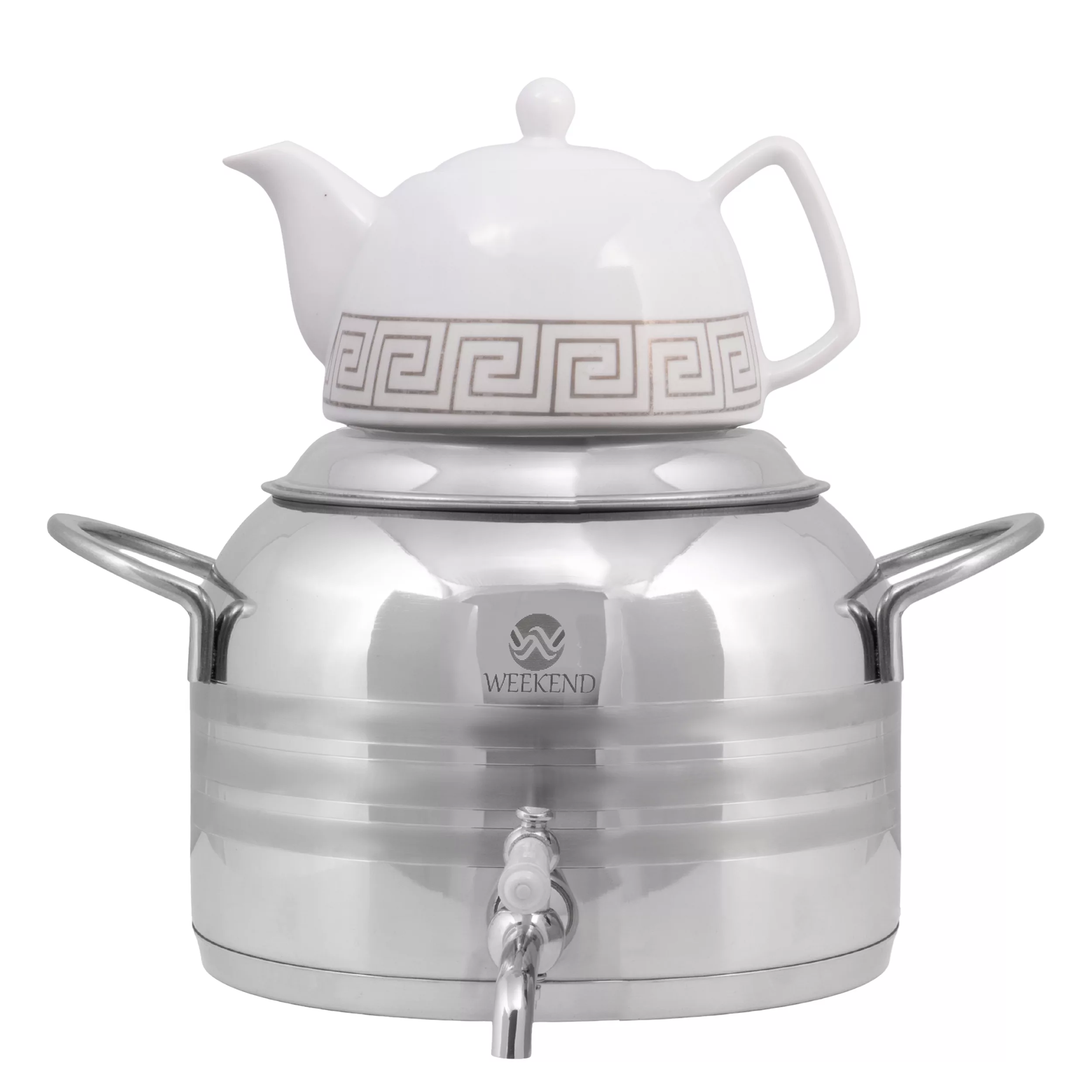 ست کتری و قوری ویکند مدل 4010S گنجایش کتری 6 لیتر گنجایش قوری 1 لیتر