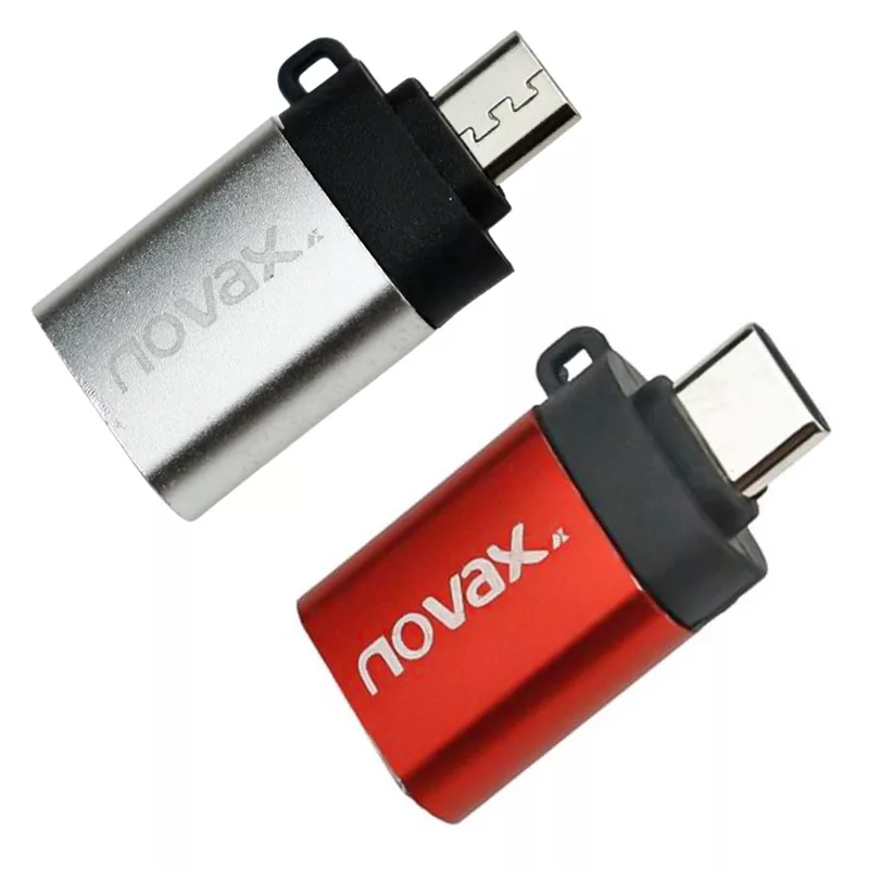مبدل USB-C به USB OTG نواکس کد nr-12  بسته 2 عددی