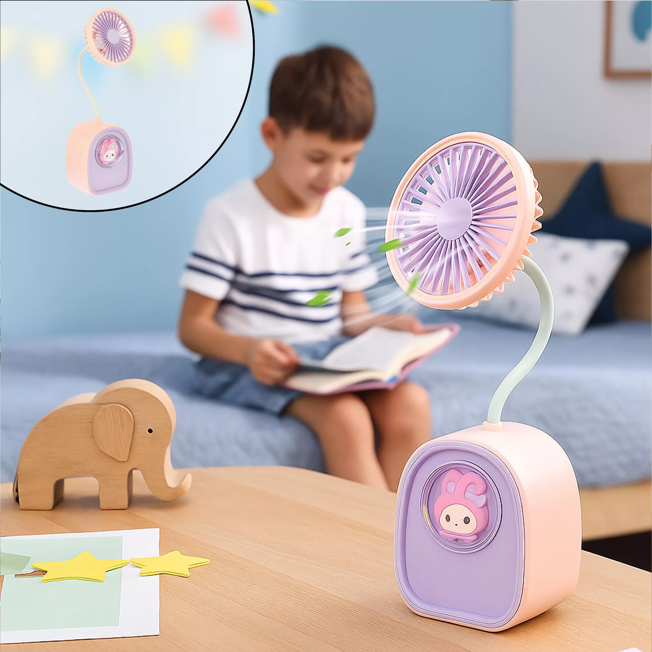 پنکه رومیزی مدل خرگوش کد 2