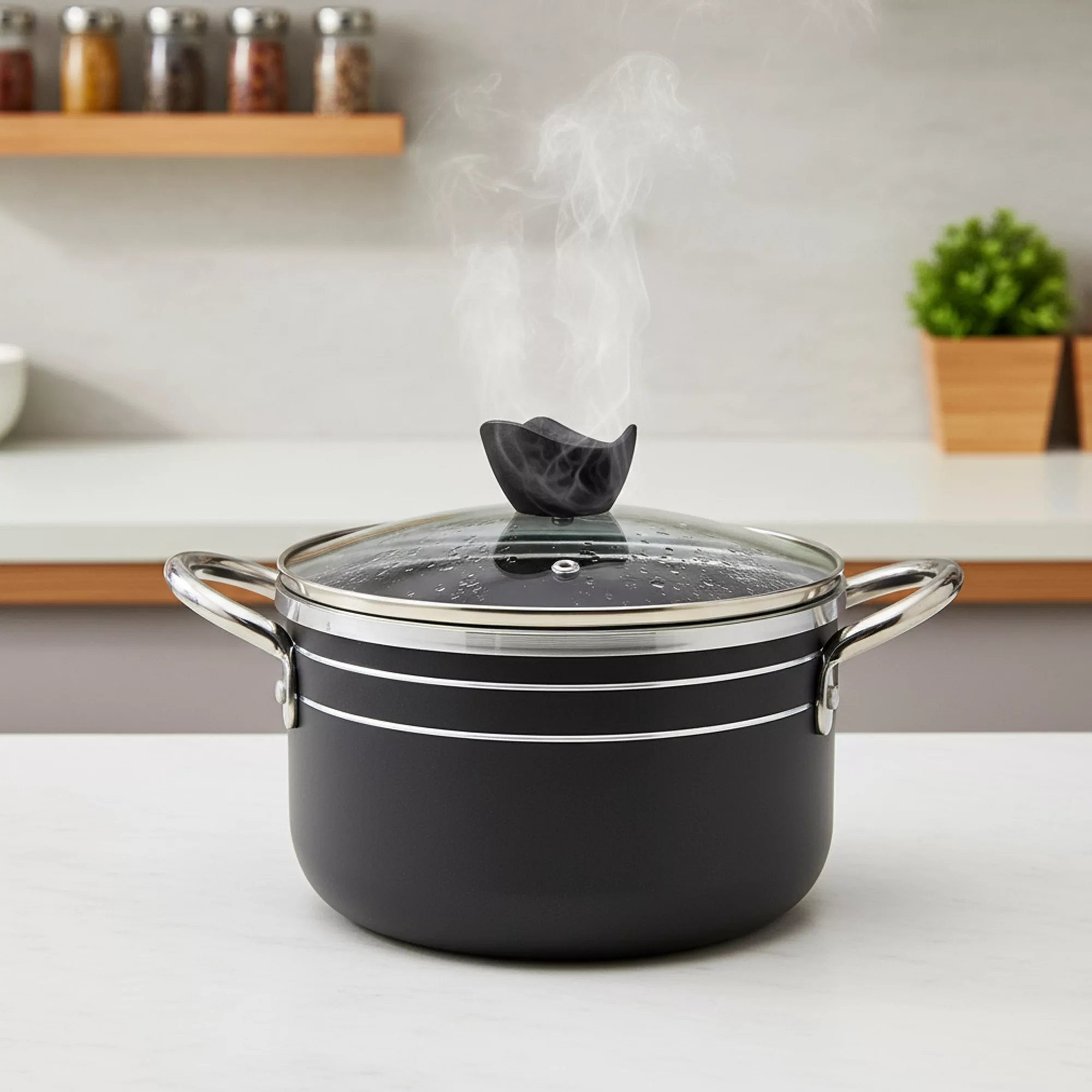 سرویس قابلمه گرانیتی ۶ پارچه ظرف سازان اسدیان مدل سیلور