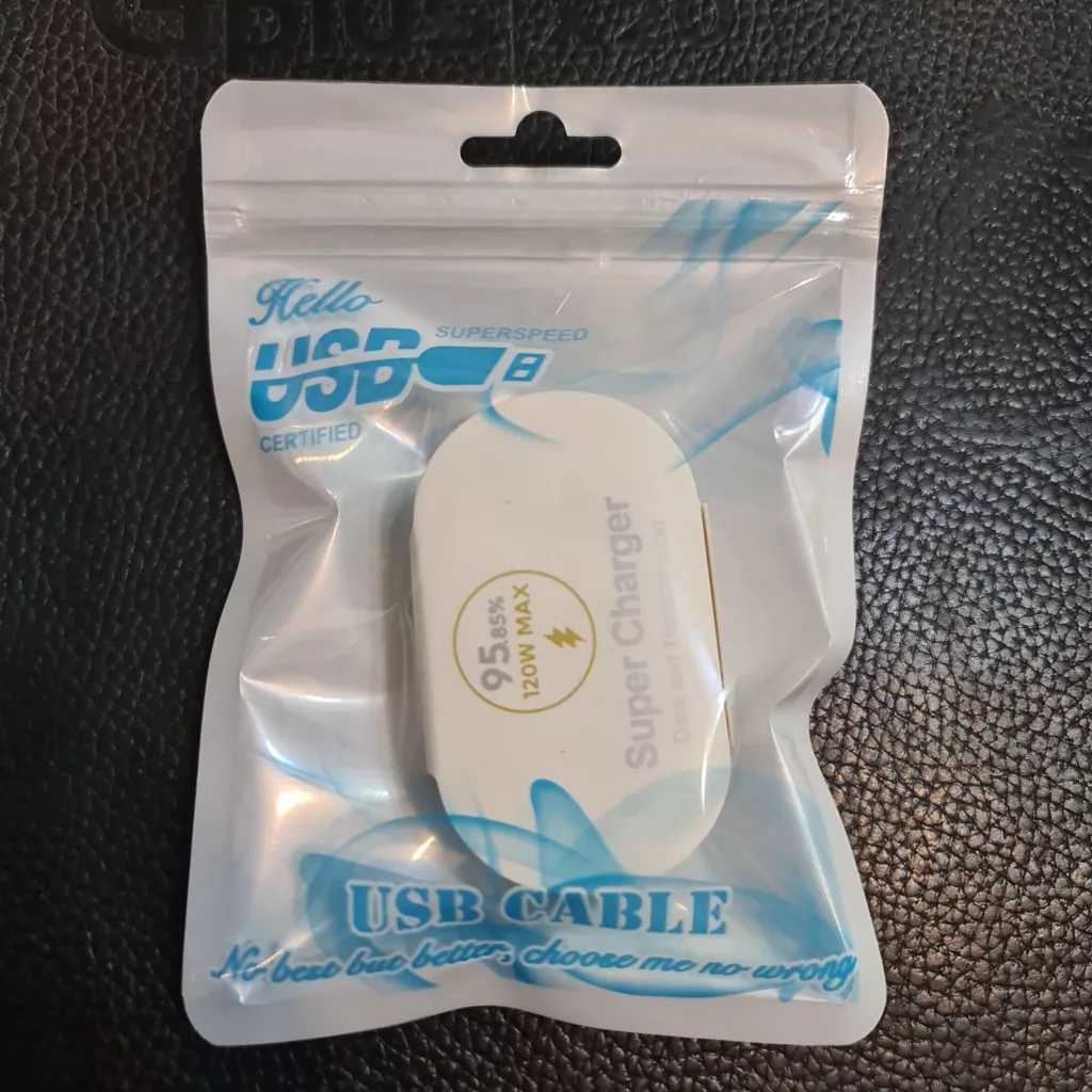 کابل تبدیل USB به USB-C توربو مدل POCO-120W طول 1 متر