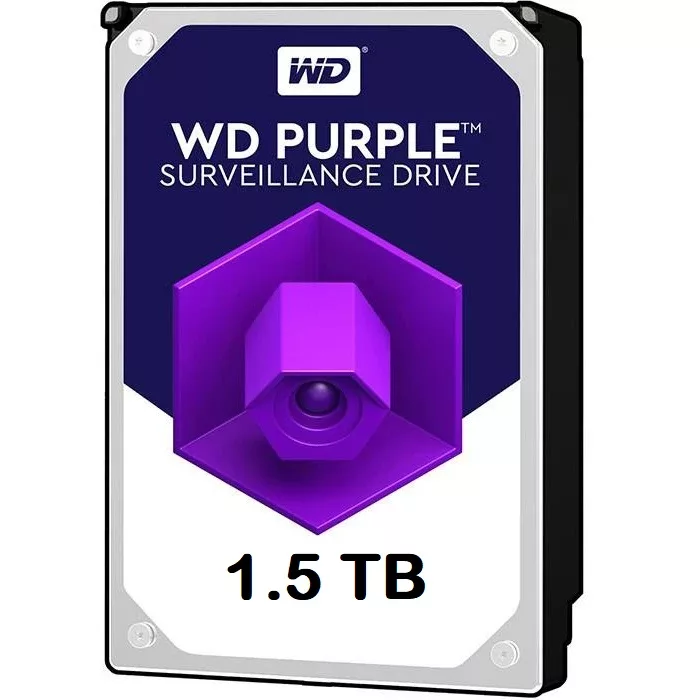 هارددیسک اینترنال وسترن دیجیتال نوع رابط SATA مدل Purple WD15PURX ظرفیت 1.5ترابایت