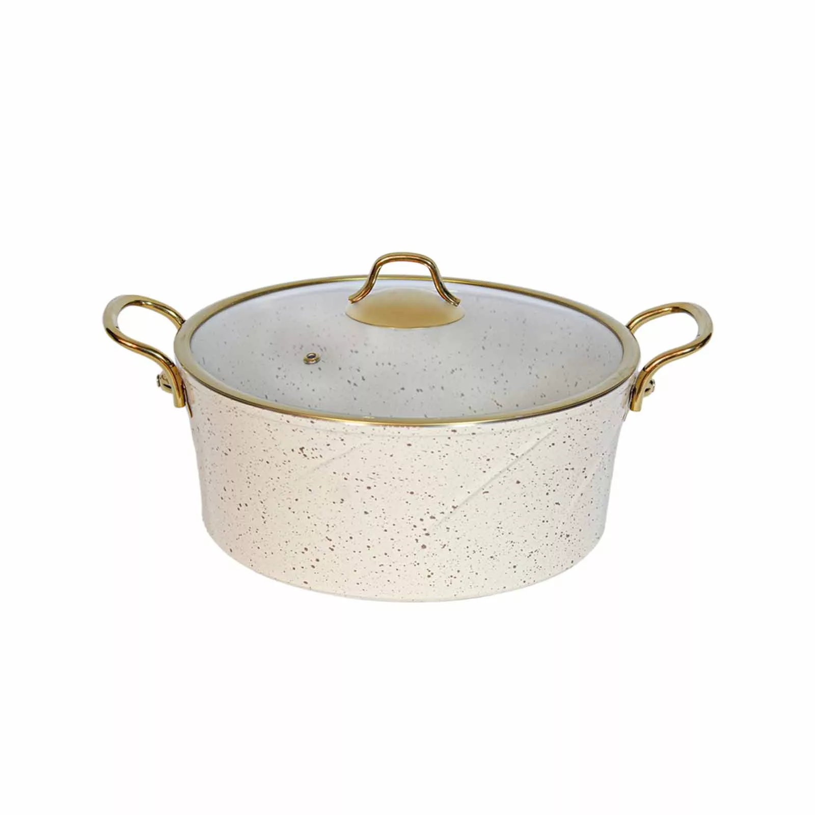 سرویس پخت و پز 11 پارچه اویز پلاس مدل ماریا دسته طلایی