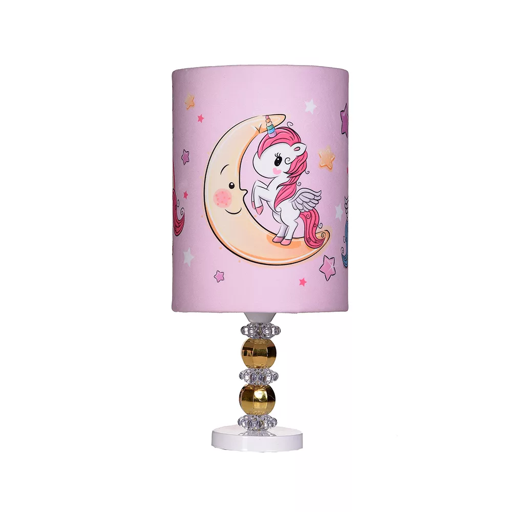 لوستر و  آباژور رومیزی اتاق کودک مدل تک شاخ