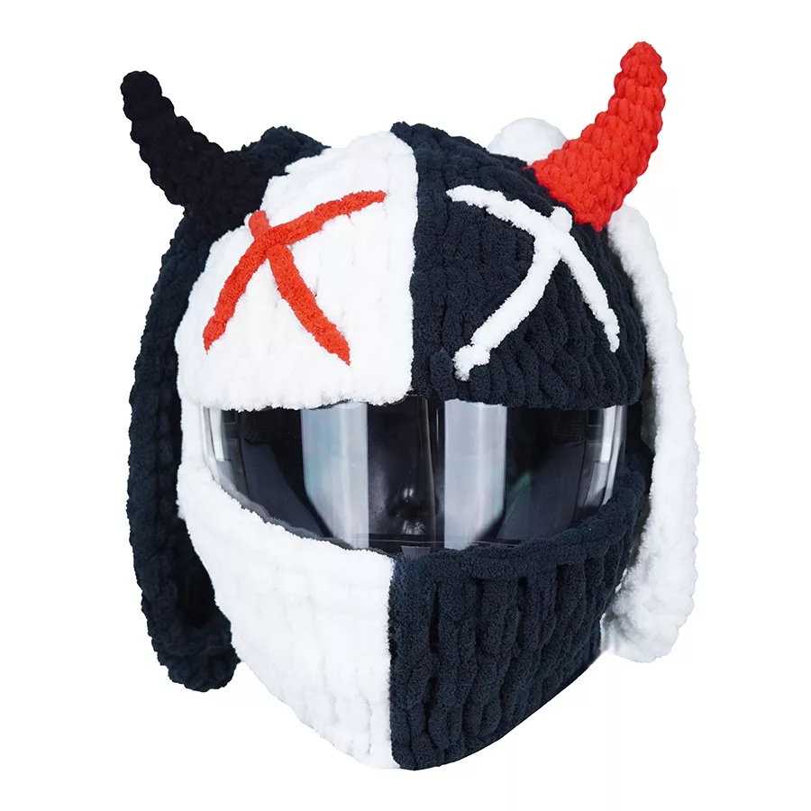 کلاه کاسکت پی مدل NOFACE EVIL WH/BK