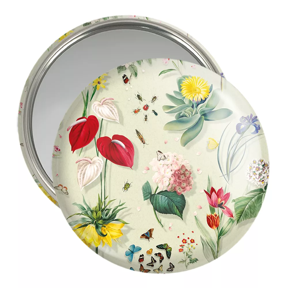 آینه جیبی خندالو مدل گل گلی کد 29090