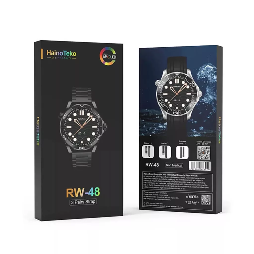 ساعت هوشمند هاینو تکو مدل HDT RW WATCH 48 BT