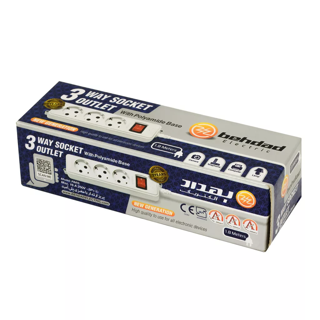 چندراهی برق بهداد الکتریک مدل پارس