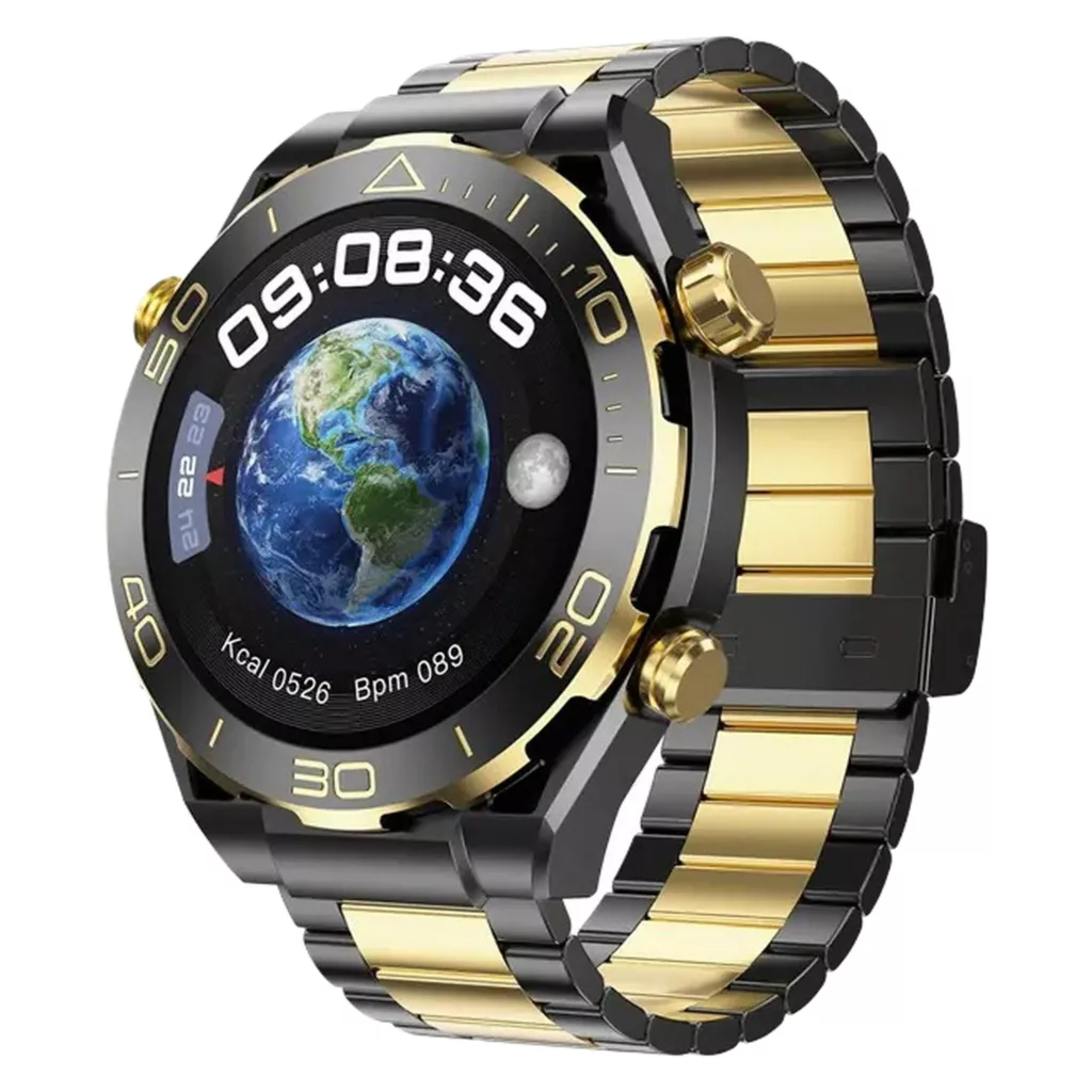 ساعت هوشمند مدل Z91 ProMax با قابلیت صفحه نمایش رنگی و لمسی، کنترل موسیقی، سنجش اکسیژن خون، مکالمه از طریق بلوتوث، پشتیبانی از زبان فارسی و امکان تغییر تم ساعت و ضد آب با بند فلزی