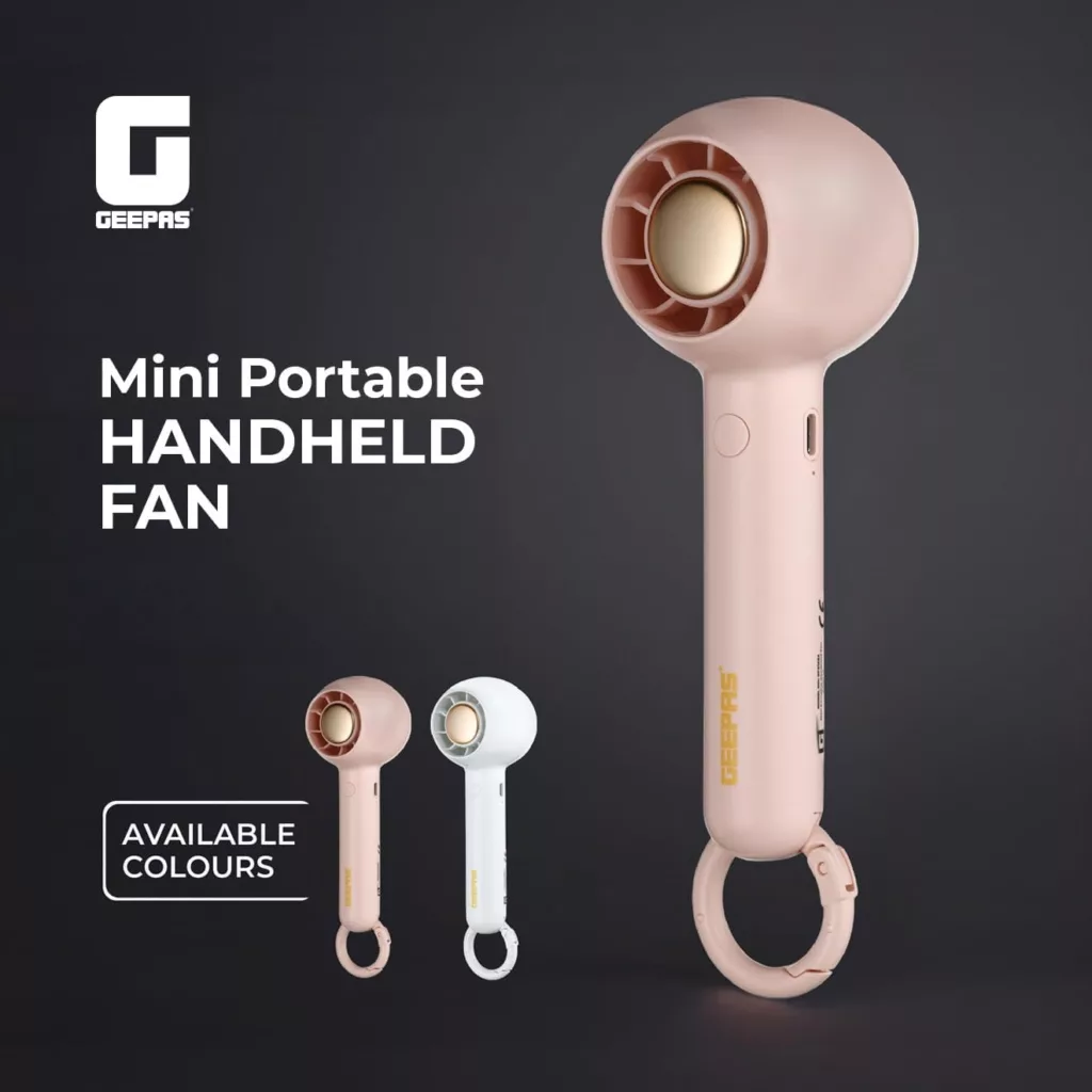 پنکه شارژی جی پاس مدل GF21222 ظرفیت 2400 میلی‌آمپر ساعت