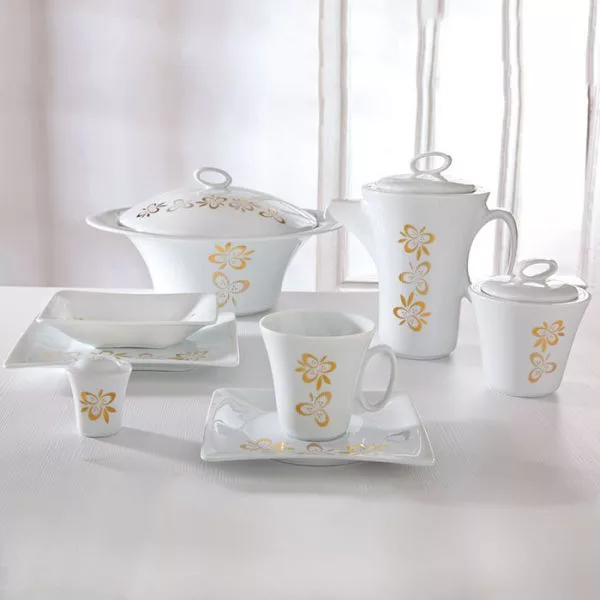 سرویس 90 پارچه چینی زرین سری وینچی مدل پریماورا درجه عالی