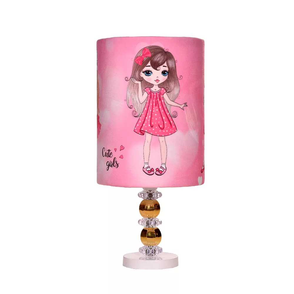 آباژور رومیزی کودک مدل دخترانه کیوت