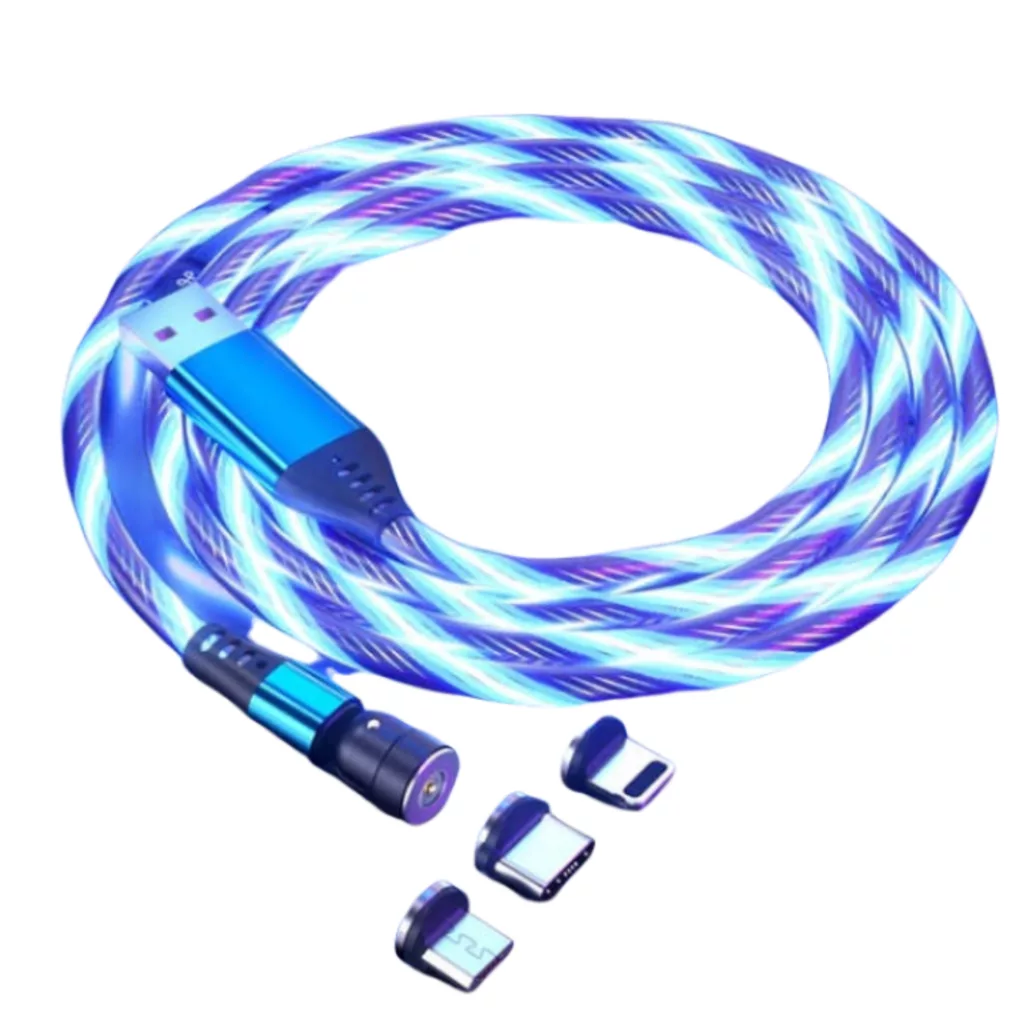 کابل تبدیل مغناطیسی USB به لایتنینگ / MicroUSB / USB-C زینکو مدل 3×1 طول 1 متر