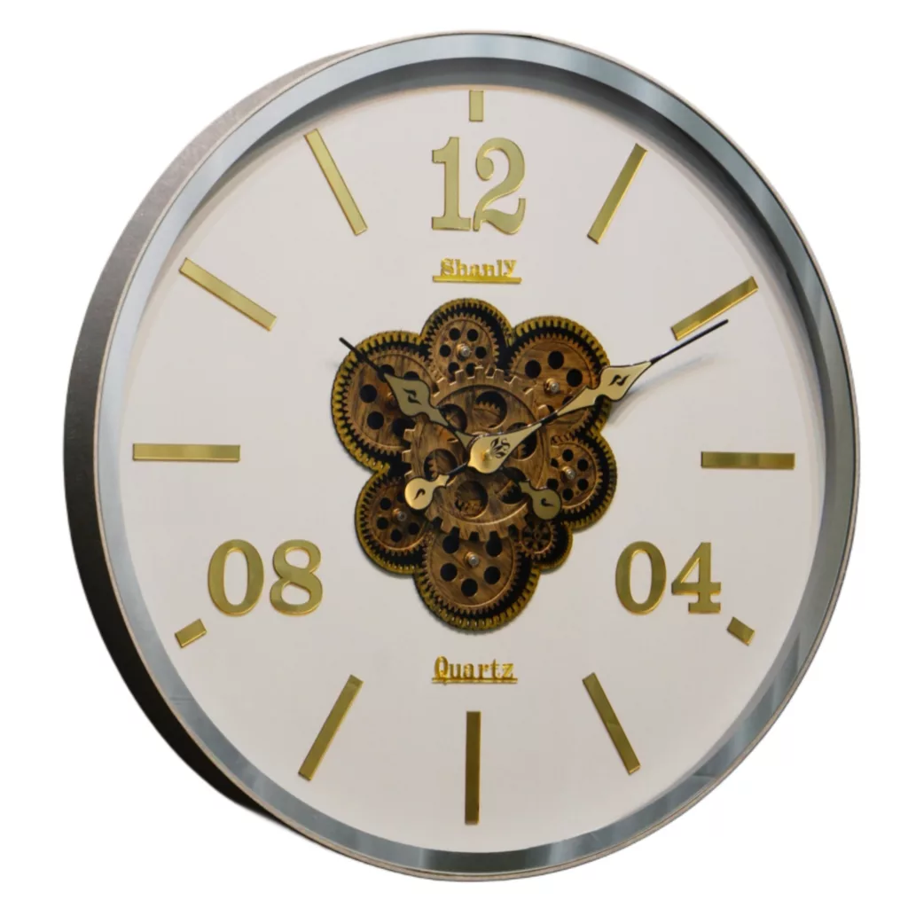 ساعت دیواری سانلی مدل چرخ دنده ای کد 1309SG