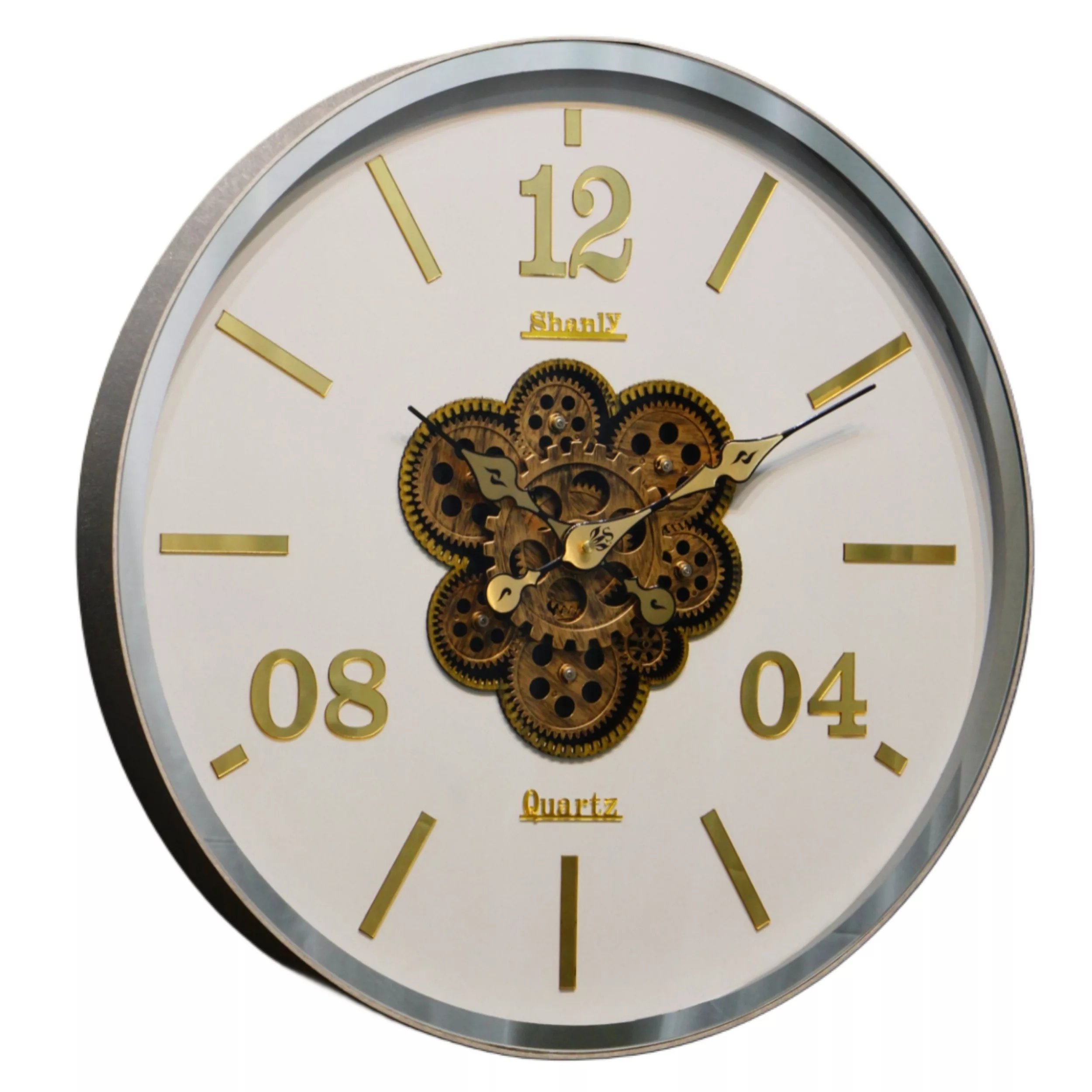 ساعت دیواری سانلی مدل چرخ دنده ای کد 1309SG