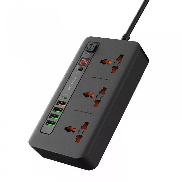 محافظ ولتاژ پورودو مدل power socket and usb hub