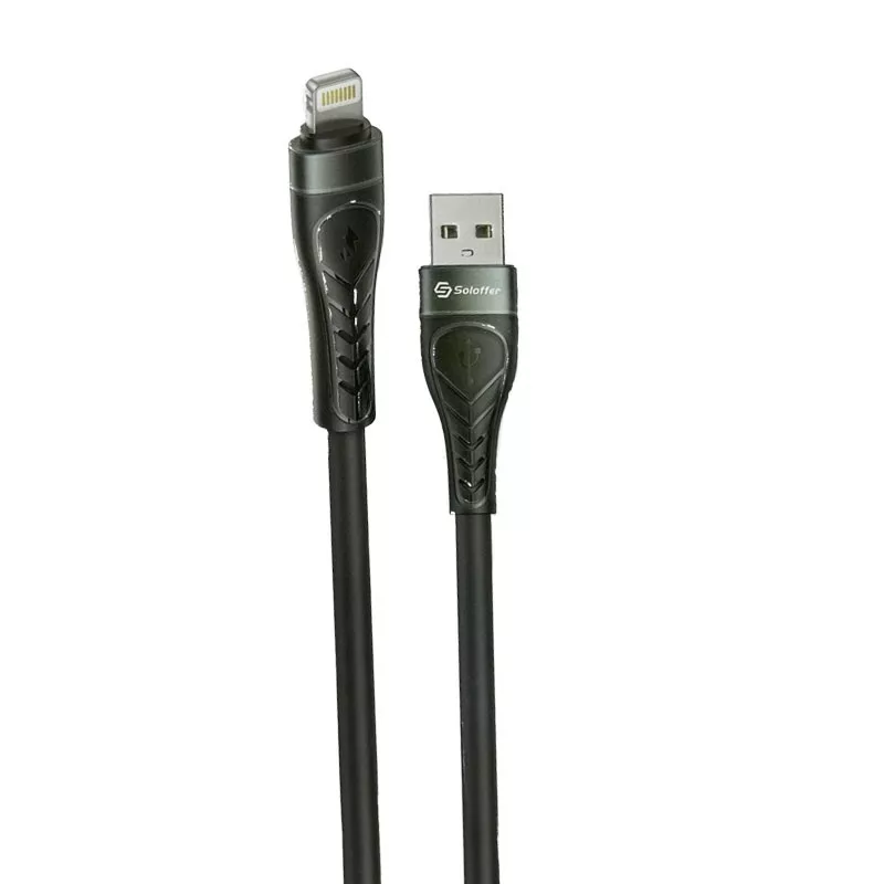 کابل تبدیل USB به لایتنینگ سولوفر مدل SH51 طول 1.2 متر