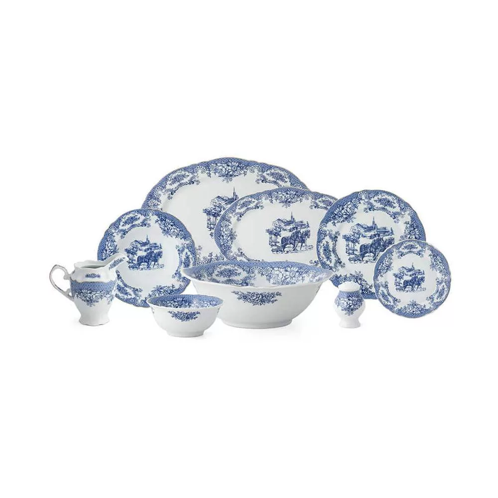 سرویس غذاخوری 102 پارچه چینی پردیس کاشان مدل ویلیج