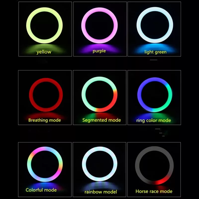 رینگ لایت مدل MJ-36 RGB