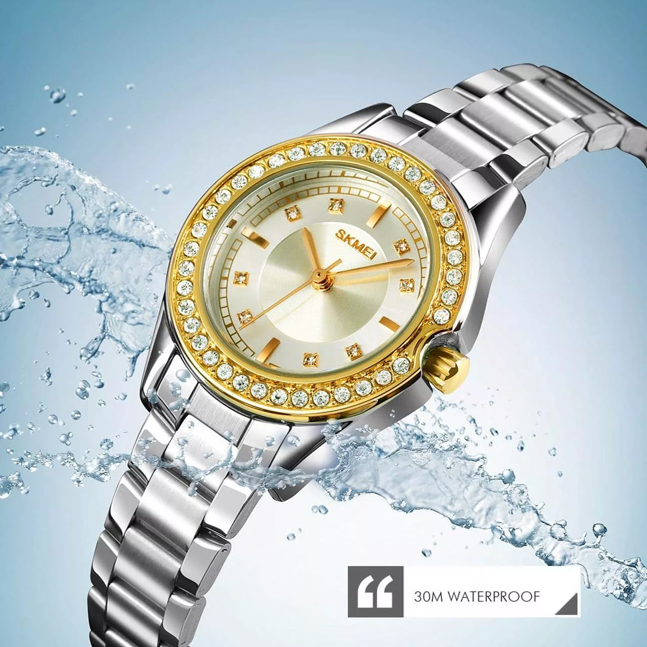 ساعت مچی عقربه ای زنانه اسکمی مدل 1534GD-SI