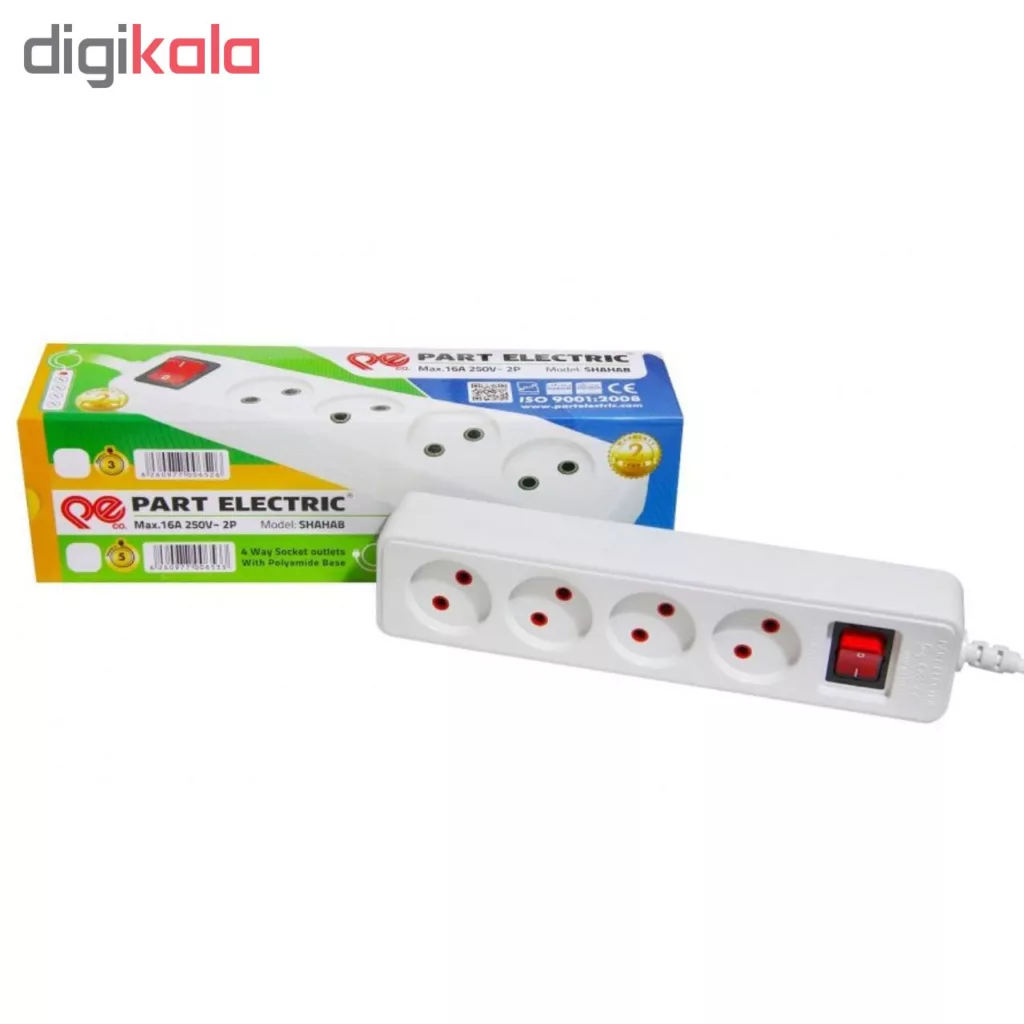 چند راهی برق پارت الکتریک مدل PE653