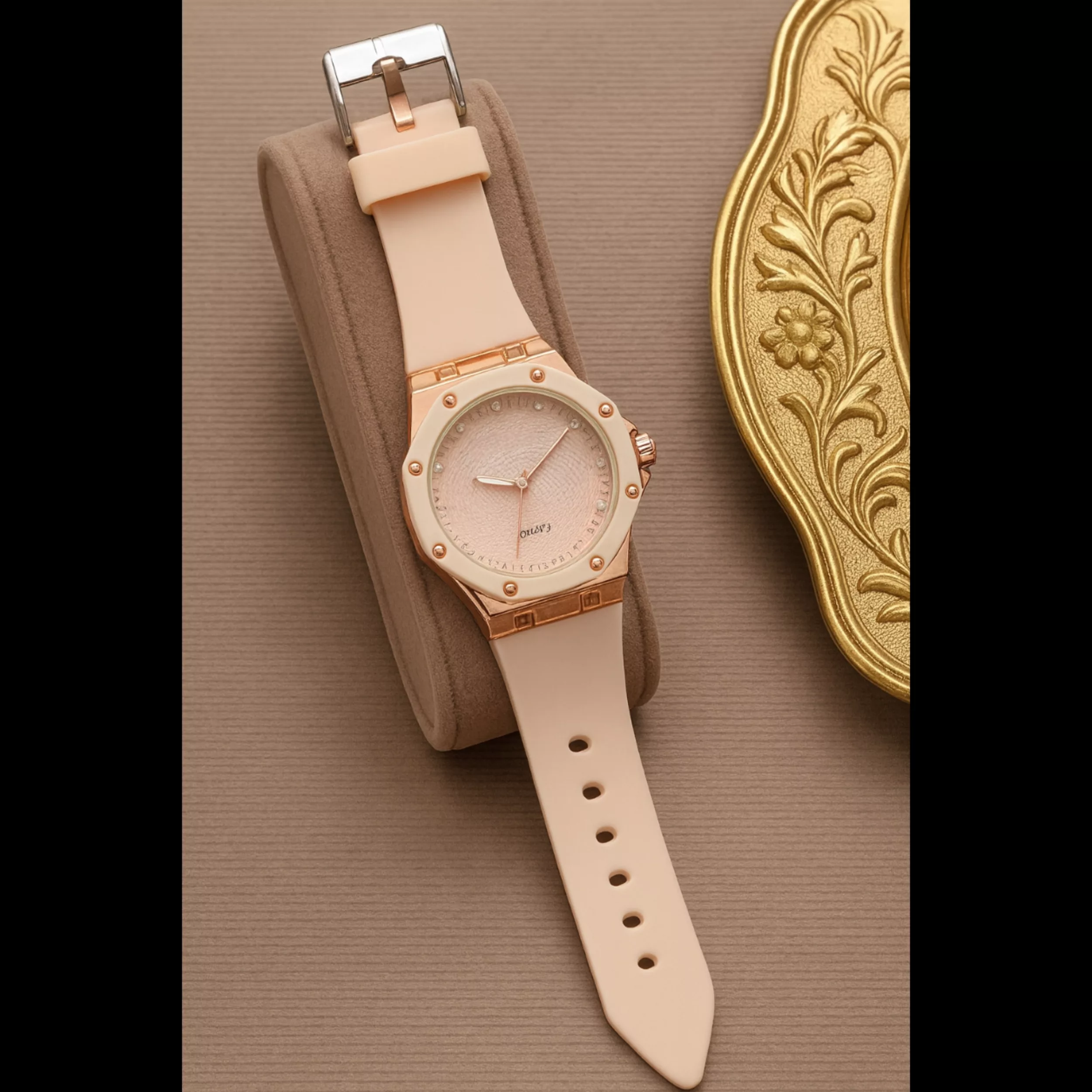 ساعت مچی عقربه‌ای کوارتز زنانه مدل لوکس اسپرت بند پیو ضد حساسیت کد M4