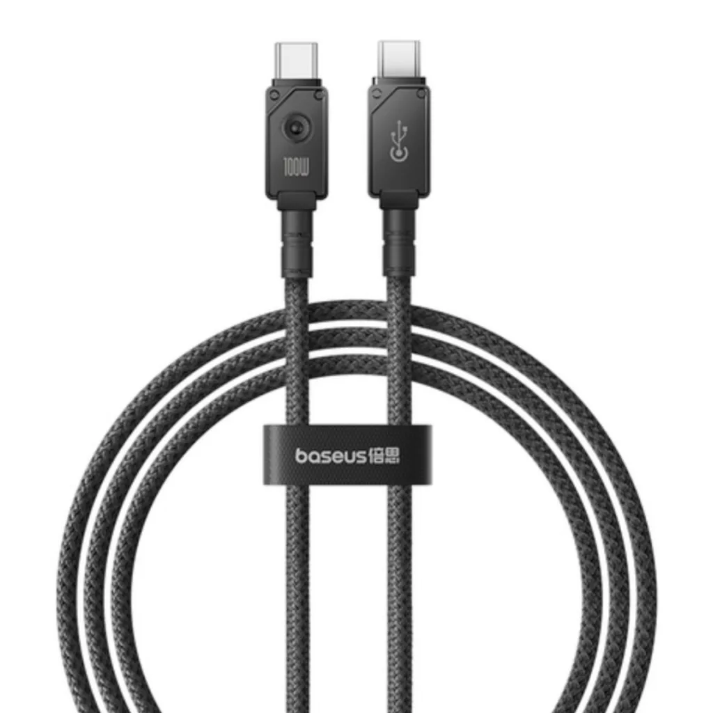 کابل USB-C بیسوس مدل Aramid Fiber Braiding 100W طول 1 متر