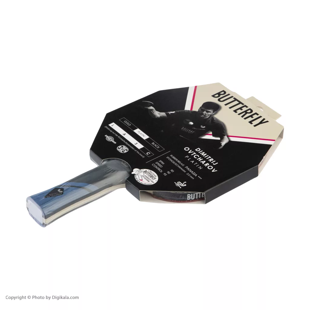 راکت پینگ پنگ باترفلای مدل Dimitrij Ovtcharov سری Platin