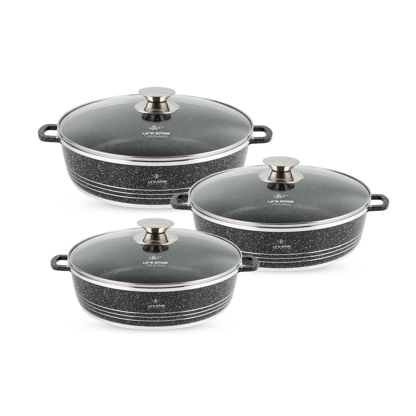 سرویس تابه 6 پارچه لایف اسمایل مدل LIFEP7SHR