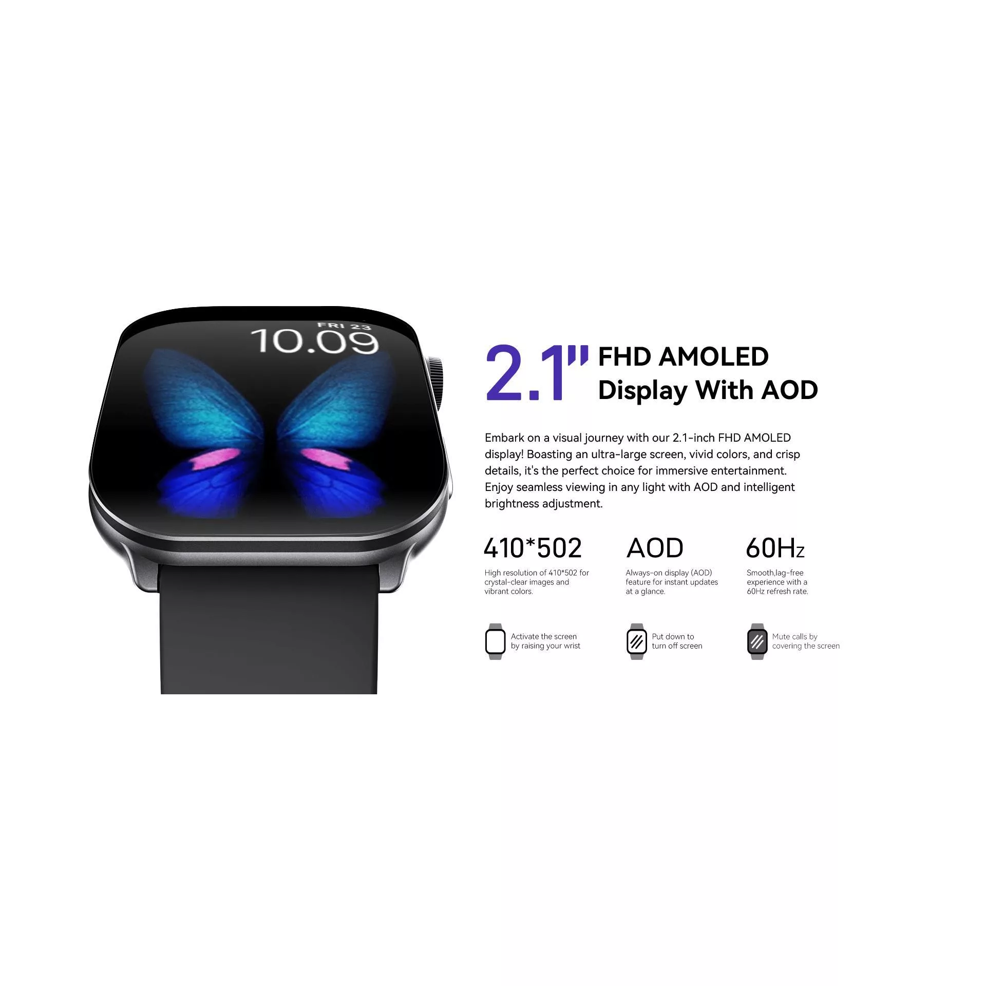 ساعت هوشمند کیسلکت مدل Balancs، مناسب برای ورزش، پایش وضیعت خواب، قابلیت نمایش سطح اکسیژن خون، بند سیلیکون