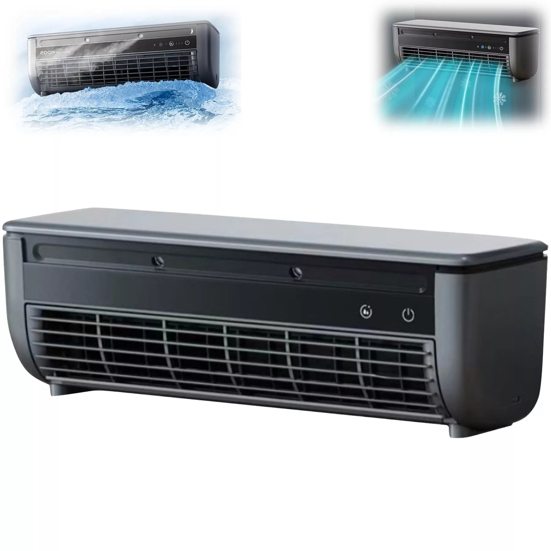 پنکه شارژی ادون مدل E868 با چیپ خنک کننده و باطری ۶۰۰۰ میلی آمپری