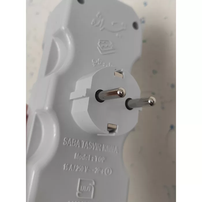 چندراهی برق ارت دار تیراژه مدل تاپ بسته 2 عددی