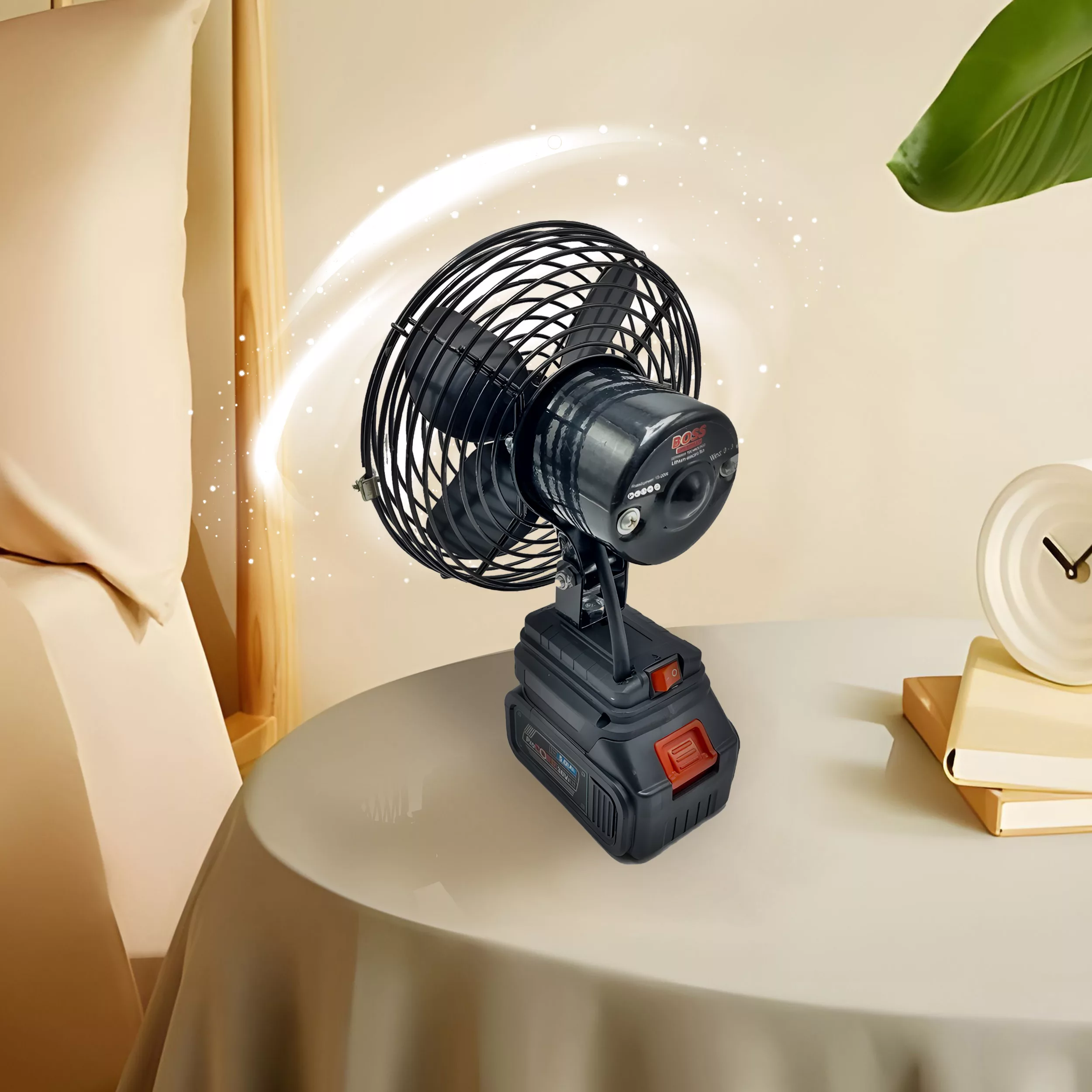 پنکه شارژی رومیزی باس مدل LIFE-STYLE